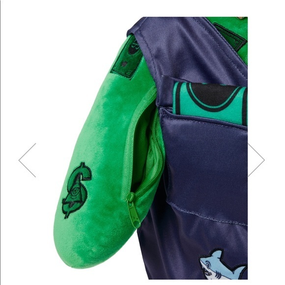 SPRAYGROUND LIMITED EDITION Ski Mask Money Bear Green Teddy Backpack - Picture 13 of 13